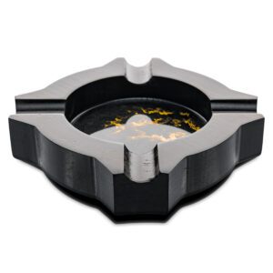 Ashtray sycamore black gold ash